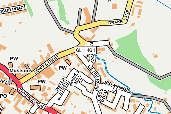 GL11 4GH map - OS OpenMap – Local (Ordnance Survey)