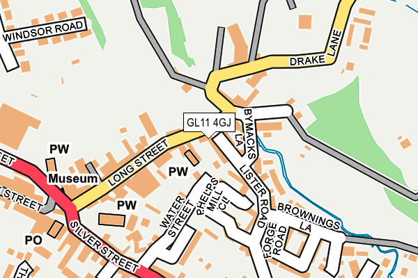 GL11 4GJ map - OS OpenMap – Local (Ordnance Survey)