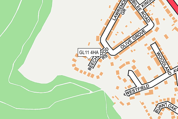 GL11 4HA map - OS OpenMap – Local (Ordnance Survey)