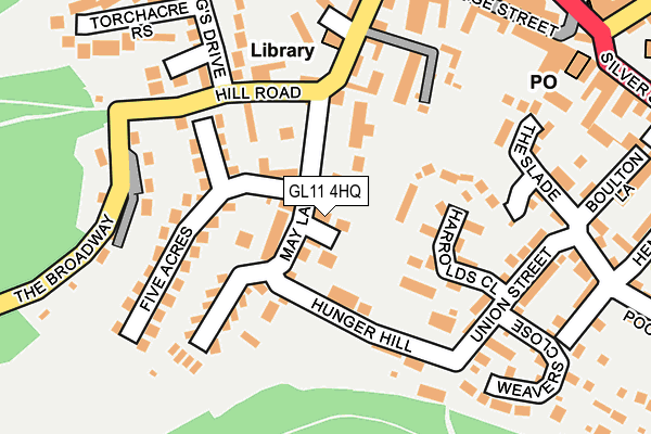 GL11 4HQ map - OS OpenMap – Local (Ordnance Survey)