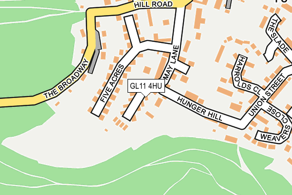 GL11 4HU map - OS OpenMap – Local (Ordnance Survey)