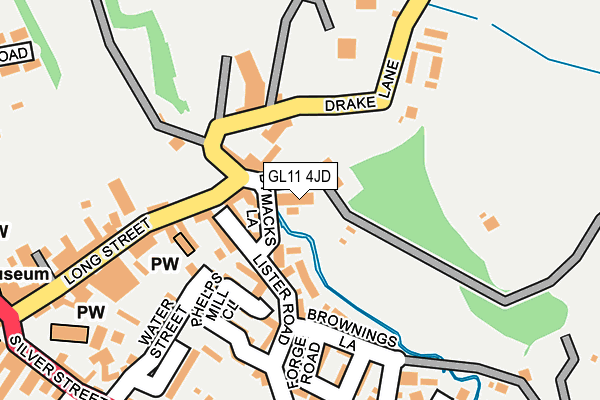 GL11 4JD map - OS OpenMap – Local (Ordnance Survey)