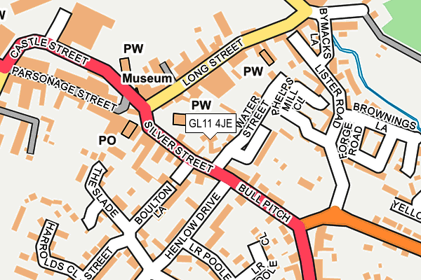 GL11 4JE map - OS OpenMap – Local (Ordnance Survey)