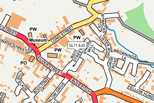 GL11 4JG map - OS OpenMap – Local (Ordnance Survey)