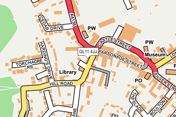 GL11 4JJ map - OS OpenMap – Local (Ordnance Survey)