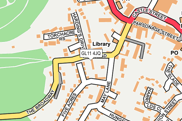 GL11 4JQ map - OS OpenMap – Local (Ordnance Survey)