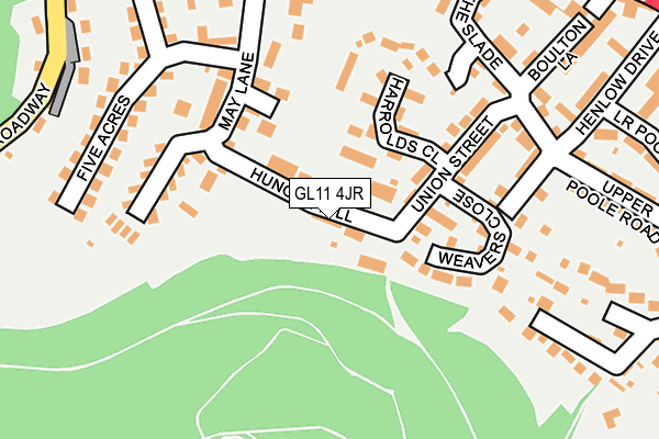GL11 4JR map - OS OpenMap – Local (Ordnance Survey)