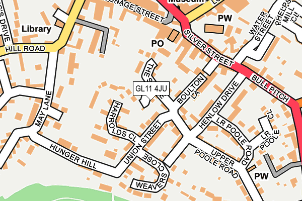 GL11 4JU map - OS OpenMap – Local (Ordnance Survey)