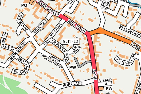 GL11 4LD map - OS OpenMap – Local (Ordnance Survey)