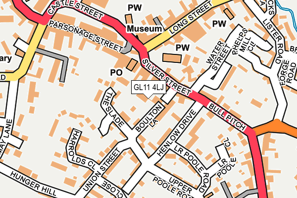 GL11 4LJ map - OS OpenMap – Local (Ordnance Survey)