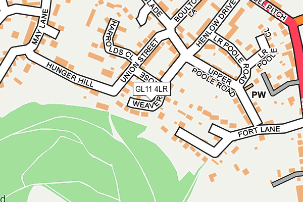 GL11 4LR map - OS OpenMap – Local (Ordnance Survey)