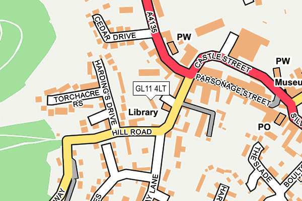 GL11 4LT map - OS OpenMap – Local (Ordnance Survey)