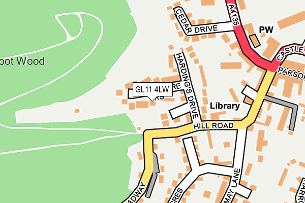 GL11 4LW map - OS OpenMap – Local (Ordnance Survey)