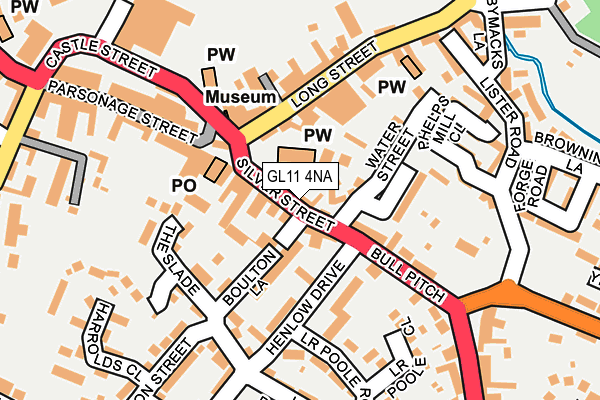 Map of BRIDGEWAY EXPRESS PARCELS LTD at local scale