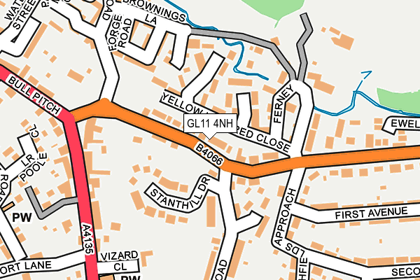 GL11 4NH map - OS OpenMap – Local (Ordnance Survey)