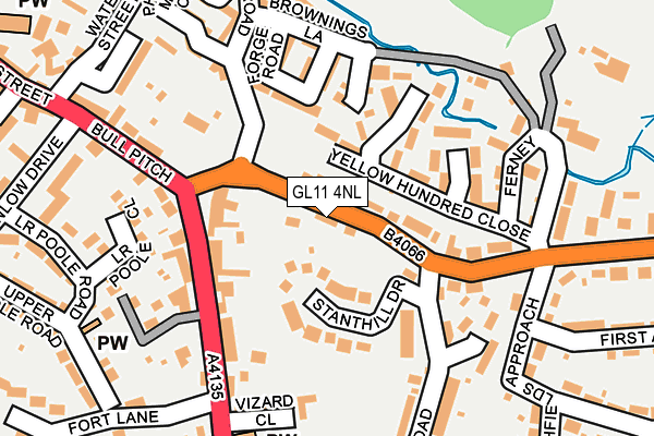 GL11 4NL map - OS OpenMap – Local (Ordnance Survey)