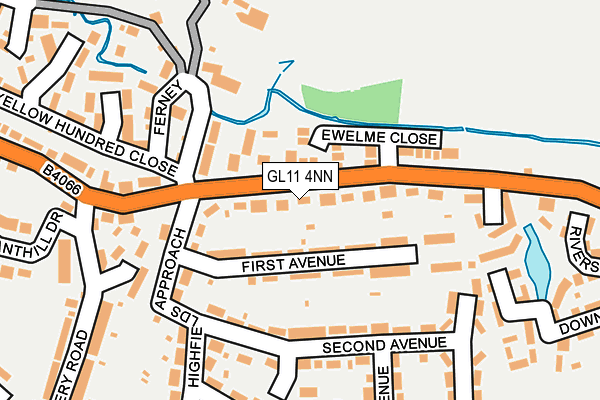GL11 4NN map - OS OpenMap – Local (Ordnance Survey)