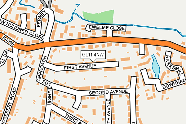 GL11 4NW map - OS OpenMap – Local (Ordnance Survey)