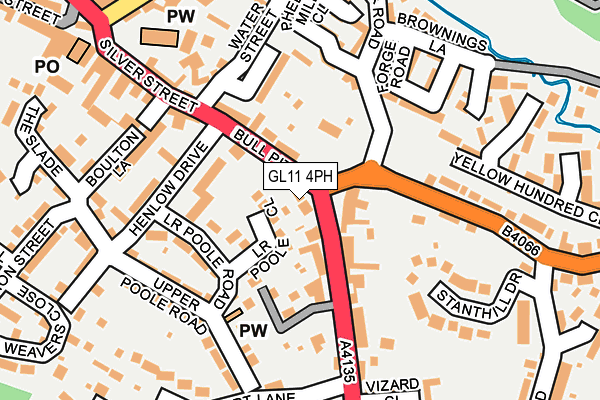 GL11 4PH map - OS OpenMap – Local (Ordnance Survey)