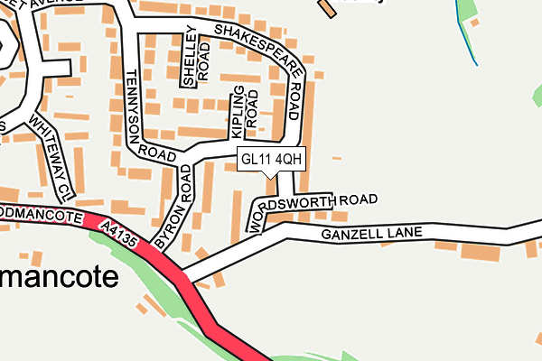 GL11 4QH map - OS OpenMap – Local (Ordnance Survey)