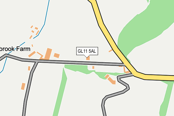 GL11 5AL map - OS OpenMap – Local (Ordnance Survey)