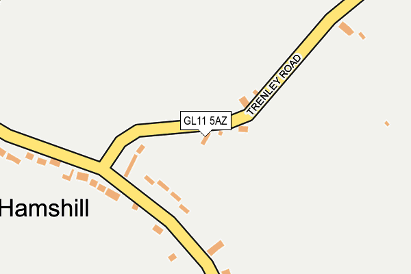 GL11 5AZ map - OS OpenMap – Local (Ordnance Survey)