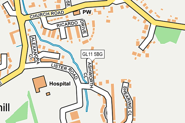 GL11 5BG map - OS OpenMap – Local (Ordnance Survey)