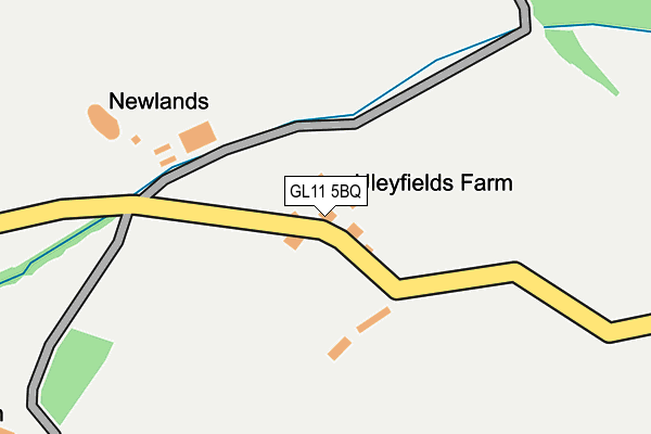GL11 5BQ map - OS OpenMap – Local (Ordnance Survey)