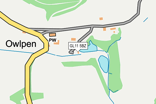 GL11 5BZ map - OS OpenMap – Local (Ordnance Survey)