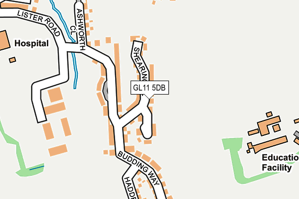 GL11 5DB map - OS OpenMap – Local (Ordnance Survey)