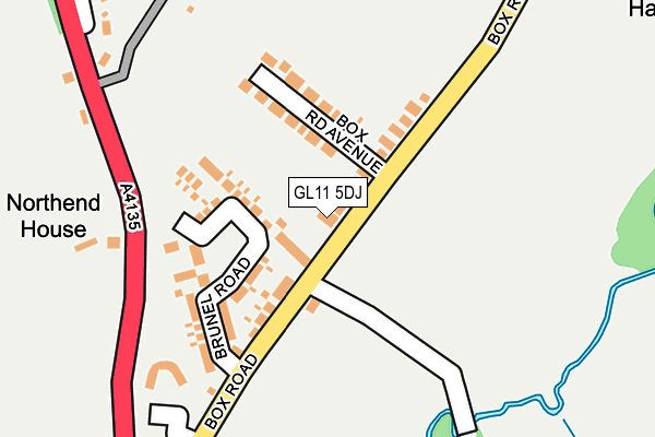 GL11 5DJ map - OS OpenMap – Local (Ordnance Survey)