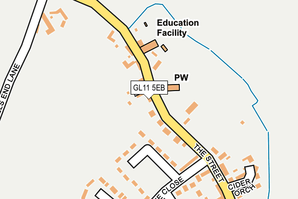 GL11 5EB map - OS OpenMap – Local (Ordnance Survey)