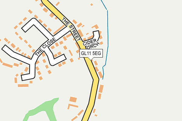 GL11 5EG map - OS OpenMap – Local (Ordnance Survey)