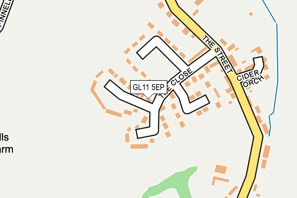GL11 5EP map - OS OpenMap – Local (Ordnance Survey)