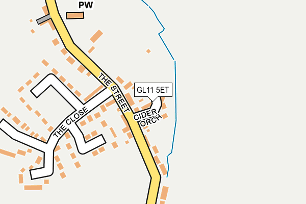 GL11 5ET map - OS OpenMap – Local (Ordnance Survey)