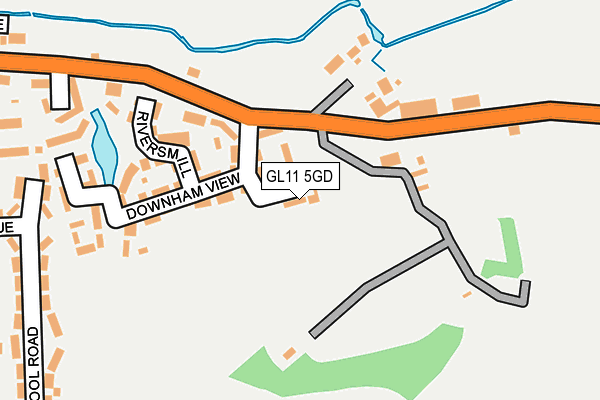 GL11 5GD map - OS OpenMap – Local (Ordnance Survey)