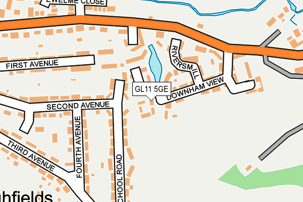 GL11 5GE map - OS OpenMap – Local (Ordnance Survey)