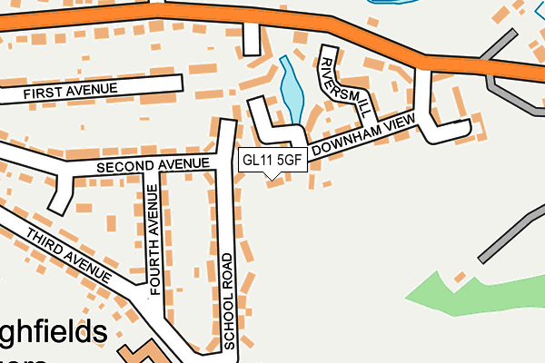 GL11 5GF map - OS OpenMap – Local (Ordnance Survey)