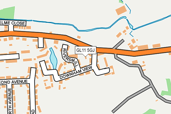 GL11 5GJ map - OS OpenMap – Local (Ordnance Survey)