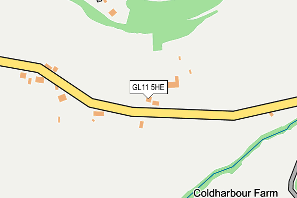 GL11 5HE map - OS OpenMap – Local (Ordnance Survey)