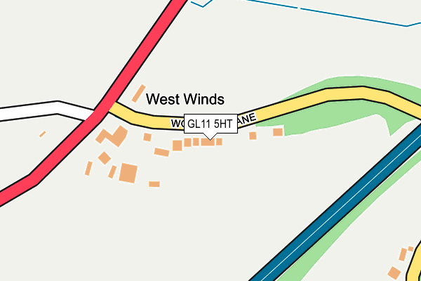 GL11 5HT map - OS OpenMap – Local (Ordnance Survey)