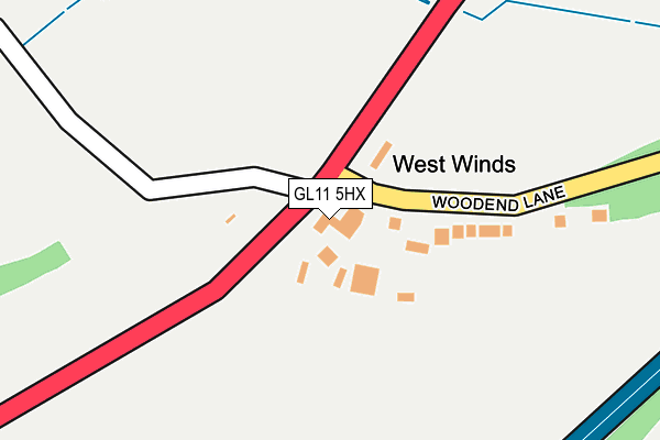 GL11 5HX map - OS OpenMap – Local (Ordnance Survey)