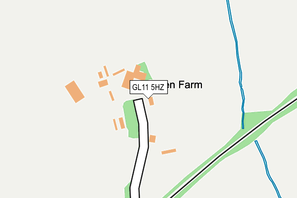 GL11 5HZ map - OS OpenMap – Local (Ordnance Survey)