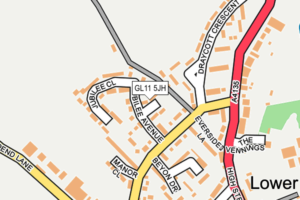 GL11 5JH map - OS OpenMap – Local (Ordnance Survey)