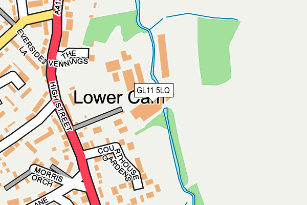 GL11 5LQ map - OS OpenMap – Local (Ordnance Survey)