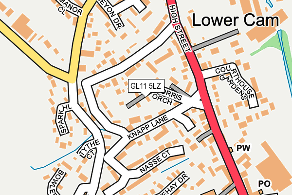 GL11 5LZ map - OS OpenMap – Local (Ordnance Survey)