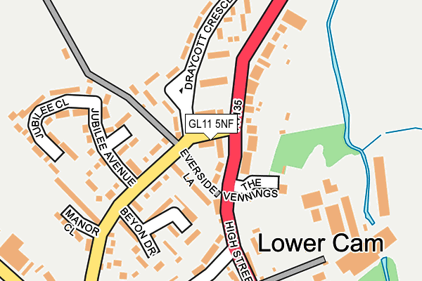 GL11 5NF map - OS OpenMap – Local (Ordnance Survey)