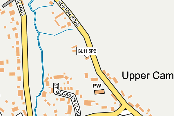 GL11 5PB map - OS OpenMap – Local (Ordnance Survey)