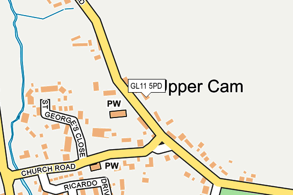 GL11 5PD map - OS OpenMap – Local (Ordnance Survey)