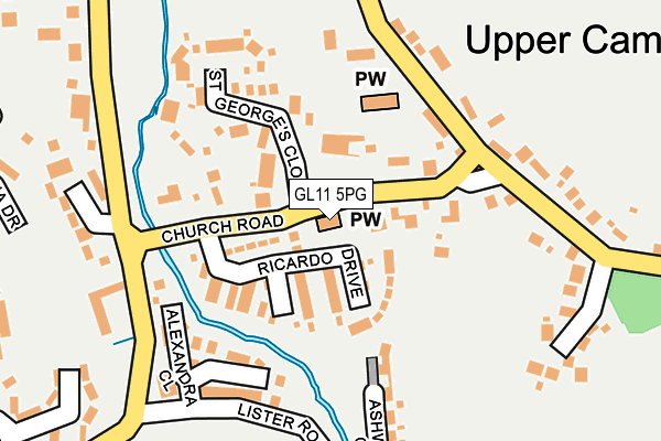 GL11 5PG map - OS OpenMap – Local (Ordnance Survey)